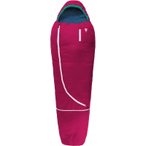 Grüezi Bag Wolle Kids World Traveller - Wollschlafsack rechts raspberry red