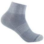 Wrightsock - Coolmesh II Quarter - Wandersocken 34-37 grau