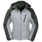 MAUL Damen Funktionsjacke Annaberg Steppjacke+Kapuze, Größe 40 in Grau