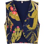 Blutsgeschwister Westcoast Waistcoat Weste Damen  Fleecewesten blau Größe L Li