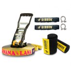 Gibbon Slacklines - Bananalama XL Treewear Set - Slackline Gr 25 m blau/gelb