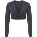 Mandala Support Top  Damen  Longsleeves grau Größe M Yoga | Lifestyle  Hautfre