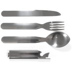 Origin Outdoors Biwak Army Besteck  Campingbesteck grau Größe One Size