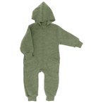 Engel - Baby-Overall mit Kapuze und Reißverschluss - Overall Gr 98/104 oliv