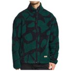 Revolution - Printed Teddy Jacket 7025 - Fleecejacke Gr L schwarz/grün