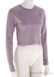 On Studio Long T Crop Damen Shirt-Pink-Rosa-L