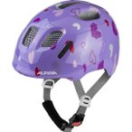 ALPINA Kinder-Helm  Ximo 2, purple hearts, Größe 45-49cm in Lila