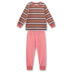 Sanetta - Girl's Terry Striped Pyjama 1/1 - Alltagsunterwäsche Gr 116 rosa