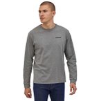 Patagonia P-6 Logo Responsibili-Tee Herren Longsleeve ( Grau L)