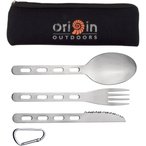 Origin Outdoors Biwak 'Backcountry Besteck  Campingbesteck schwarz Größe One S