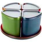 GSI Infinity 4 Personen Compact Essgeschirr Set  Campinggeschirr mehrfarbig Grö