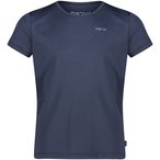 Bergzeit Basics Meru Santa Fee  Kinder  T-Shirts blau Größe 116 Trekking  Elas