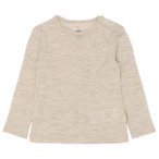 Mikk-Line - Kid's Merino Wool L/S Top - Merinolongsleeve Gr 104 beige