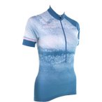 LÖFFLER Damen Trikot W BIKE JERSEY HZ GRUNGE, Größe 40 in Blau