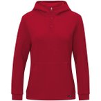 JAKO Damen Kapuzensweat Zip Hoodie Pro Casual, Größe 34 in Rot