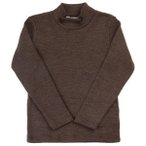 Joha - Kid's Wool Blouse with Neck - Merinounterwäsche Gr 100 braun
