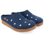 Haflinger - Women's Grizzly Cuoricini - Hüttenschuhe 39 blau