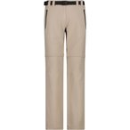 CMP Zip Off Hose Damen  Zip-Hosen beige Größe XXL Trekking  Elastisch