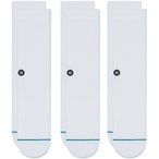 Stance Icon 3er Pack   Freizeitsocken weiss Größe 35  Lifestyle  Hautfreundlic
