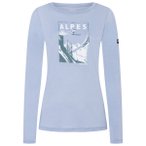 super.natural - Women's Alpes L/S - Longsleeve Gr M lila