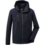 KILLTEC Herren Funktionsjacke KOW 163 MN SFTSHLL JCKT, Größe L in Schwarz
