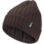 JACK WOLFSKIN Herren Mütze RIB KNIT BEANIE, Größe ONE SIZE in Grau