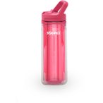 Source Eco Tritan Double Wall Trinkflasche (Größe 0.6L, pink)