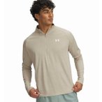 Under Armour Tech Textured 1/2 Zip Herren Longsleeve ( Khaki L Größe,)