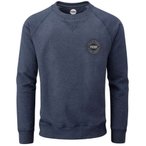 Moon Climbing Crew Neck Sweat Pullover, S, indigo marl