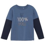 Minymo - Kid's T-Shirt L/S No. 134003 - Longsleeve Gr 92 blau