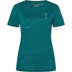 Super.Natural Bergglück  Damen  T-Shirts tuerkis Größe L Trekking  Hautfreund