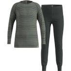 ODLO Kinder Unterwäschenset Set long ACTIVE WARM ECO SET, Größe 140 in Grau