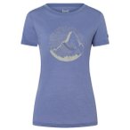 super.natural - Women's Mountain Mandala Tree Tee - Merinoshirt Gr XS lila
