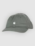 Carhartt WIP Madison Logo Cap velvet green / white Gr. Uni