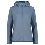 CMP - Women's Striped Jacquard Jacket Fix Hood - Fleecejacke Gr 34 grau