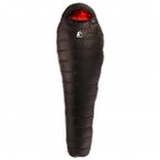 Alvivo - Ibex 900 - Daunenschlafsack Gr 225 cm Zip: Left Schwarz/Rot