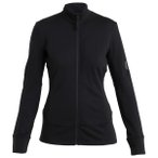 Icebreaker - Women's Merino 260 Quantum IV L/S Zip - Merinojacke Gr XL schwarz