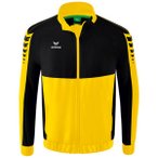 ERIMA Herren Six Wings Präsentationsjacke, Größe 128 in Schwarz