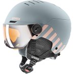 Uvex Kinder Rocket Visierhelm (Größe 51-55CM, grau)