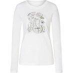 Super.Natural Rock Flowers Bio C  Damen  Longsleeves Merino weiss Größe M Life