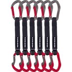 DMM Alpha Sport Quickdraw - Express-Set 6er Set titanium-red 18 cm