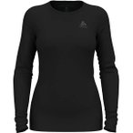 ODLO Damen Unterhemd BL TOP crew neck l/s MERINO 26, Größe L in Schwarz