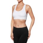 FALKE Damen BH Da Bra Top low Madison with Pads, Größe XS in Weiß
