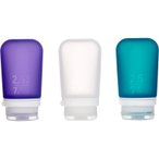 humangear GoToob+ 3er Pack - 3 x 74 ml Tube transparent-violett-türkis