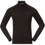 Bergans Inner:Pure Merino Half Zip  Herren  Langarm Unterhemden schwarz Größe 