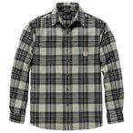 Carhartt - Flannel L/S Plaid Shirt - Hemd Gr L grau