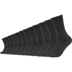CAMANO Herren Socken Online comfort cotton Socks 12p, Größe 43-46 in Schwarz
