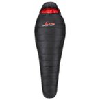 Alvivo - Ibex 600 S - Daunenschlafsack Gr 225 cm Zip: Left Schwarz/Rot