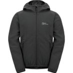 JACK WOLFSKIN Kinder Funktionsjacke FOURWINDS JACKET KIDS, Größe 128 in Schwar