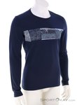 Icebreaker 200 Oasis LS Crewe Elevation Herren Funktionsshirt-Blau-XL